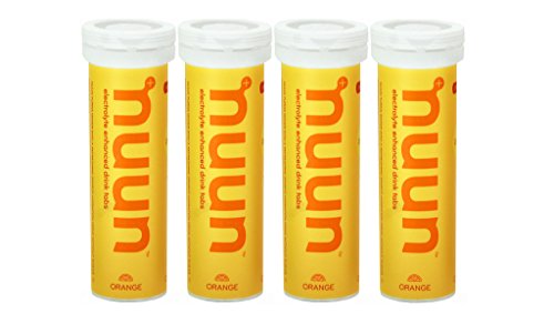 Nuun Active Hydration, Electrolyte Enhanced Drink Tablets, Orange (4 Tubes/12 Tabs Per Tube)