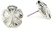 1928 Jewelry Silver-tone Flower Stud Earrings