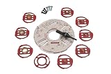 Milescraft 1211 Base Plate Metal-Nose Bushing Set for Routers