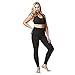 TLC Sport UK Women's Figure Firming Tummy Control Sculpting Compression Standard Waist Yoga Tights Leggings Black