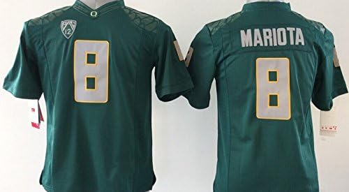 EVEBEST NCAA Football Oregon Ducks NO.8 Mariota Men's Jersey NCAA Green Men's Oregon Ducks Football Jersey