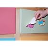 Wall Stickers - Flowers Multi Coloured Re-Useable Stickers