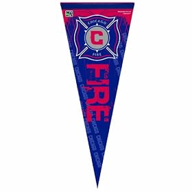 MLS Chicago Fire 12-by-30 Inch Premium Quality Pennant