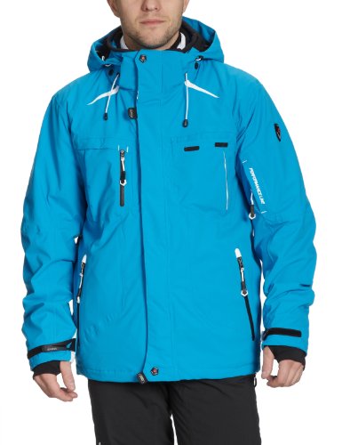 Killtec 19384  Unisex/Herren 3 in 1 Funktionsjacke mit abzipbarer Soft Shell Jacke und Kapuze Luyan, himmelblau/wei&szlig; innenjacke:himmelblau (808), XL