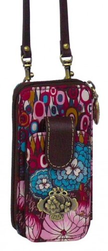 Oilily Hang Wallet Geldb&ouml;rse Handytasche Braun Rosa