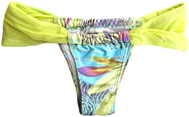 Arpabikineria Women's Brazilian Bikini Semi Thong Bottom Saint C Small Green