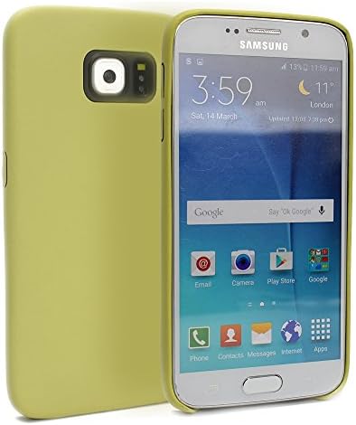 Galaxy S6 Case,+ Premium Ultra-thin Soft Shell Cover Case for Samsung Galaxy S6, + Tempered Glass Screen Protector , Light Green