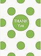 Lime Green Polka Dot Thank You Cards, 8ct