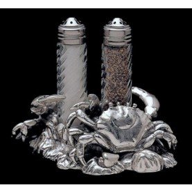 Arthur Court Crab Salt-and-Pepper in Stand