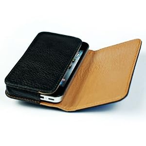 Leather Pouch Protective Carrying Cell Phone Case for Apple iPhone 4 16GB 32GB / 3GS - 16GB 32GB 3G - 8GB / Garmin Asus Garminfone / HTC myTouch (2010) T-Mobile HTC Hero / Huawei Ascend Cricket/ LG Vortex Verizon Optimus T T-Mobile Optimus S Sprint / Motorola Droid 2 (Global) Verizon Milestone XT720 Droid 2 / Nokia E72/ PCD Razzle TXT8030 Pantech Ease Laser AT&T / Samsung Craft SCH-R900 MetroPCS R350 / ZTE TXTM8 3G Cricket - Black