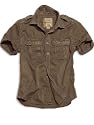 Surplus Raw Vintage Checkered Hemd oliv/bronze kurzarm