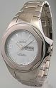 MENS CROTON STEEL DAY DATE WATCH CA301100SSDW