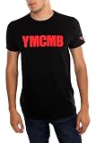 YMCMB Red Logo Black Slim-Fit T-Shirt