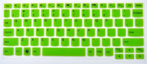 Folox® Silicone Laptop Keyboard Skin Cover for Lenovo Ideapad S206, Yoga 11 Ultrabook, YOGA 11S, IdeaTab K3011W, S210T Touchbook, K2450,FLEX 10,FLEX A10,YOGA2 11,11 inch YOGA3 11 (Green)