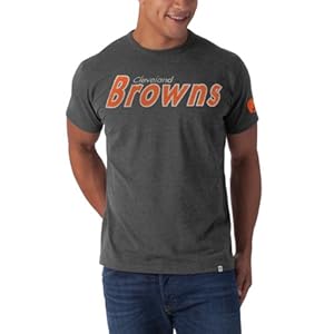 NFL Cleveland Browns Men's Fieldhouse Basic Tee, Medium, Blacktop Grey