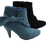 Ladies Platform Pixie Womens Shoe Boots Heel Sizes 3-8