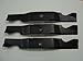 Set of 3, Made In USA Heavy Duty Replacement Blades For Cub Cadet 742-04053, 742-04053A, 942-04053, 942-04053A.