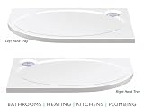 Coram Coratech® 1200x900mm Offset Right Hand Quad Slimeline 60 Shower Tray