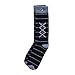 Mens Formal Black White Dress Socks Fun Tuxedo Gift 3-Pack Awesome, Made in USA,Formal Black & White,US Men 8-13, Women 9-15