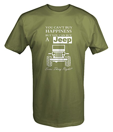 You Can't Buy Happiness Jeep Wrangler T shirt - Xlarge