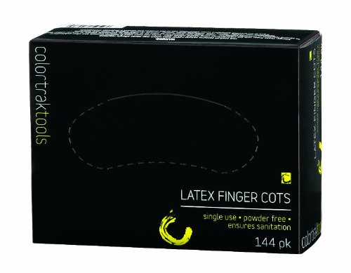 Colortrak Latex Finger Cots of 4)