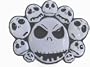 Mens JACK SKELLINGTON MULTI-FACES Punk Rock Metal Belt Buckle