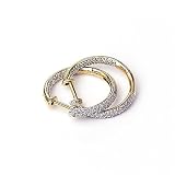 0.35 Carat 14KYG Diamond Hoop Earrings