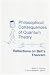 Philosophical Consequences of Quantum Theory: Reflections on Bell's Theory (Studies in Science and the Humanities from the Reilly Center)