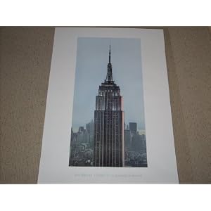 EMPIRE STATE BUILDING AT SUNSET Photographic Poster Print by Ann Rhoney. Design copyright: The Art Group Limited, London. Printed in England. 27.5