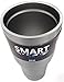 Tumbler 24 Oz - Smart Coolers - Slim Design - Double Wall Stainless Steel Travel Cup - Premium Insulated Mug - Keep Coffee and Ice Tea - Now with 2 Sliding Lids