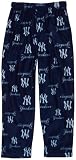 MLB Infant/Toddler Boys' New York Yankees Printed Pant, Navy, Medium (3T)
