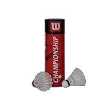 Wilson Championship Shuttlecocks - Tube of 6 - White Medium
