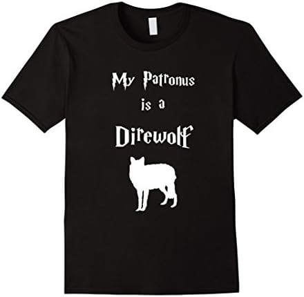 Men's Direwolf:My Patronus Is A Direwolf 3XL Black