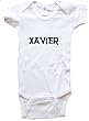 XAVIER / Hurry Up - Name-series - White Or Blue Onesie / Baby T-shirt