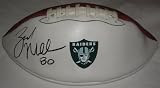 Zach Miller Autographed Oakland Raiders Logo Football W/PROOF, Picture of Zach Signing For Us, Arizona State Sun Devils