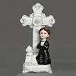 Boy's White First Communion Keepsake - 10" Height