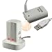 Dual Battery Charging Station + Replacement Battery w/ USB Cable for Microsoft xBox 360 / Xbox 360 Slim