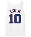 Lola Bunny Tune Squad Space Jam Tank Top jersey ADULT SMALL