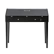 Flip Top Laptop Desk Hardwood - Black