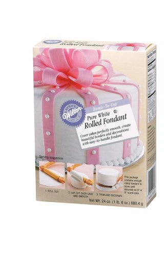 Wilton Pure White Rolled Fondant, 1-Pound 8-Ounce at Amazon.com