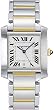 NEW CARTIER TANK FRANCAISE LARGE GOLD & STEEL WATCH W51005Q4