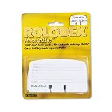 Rolodex Card File Refills, 2 1/4in. x 4in., Printed, White, Pack Of 100