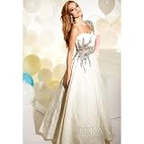 Terani Couture Junior Girls Size 2-16 Ivory Sparkle Formal Dress
