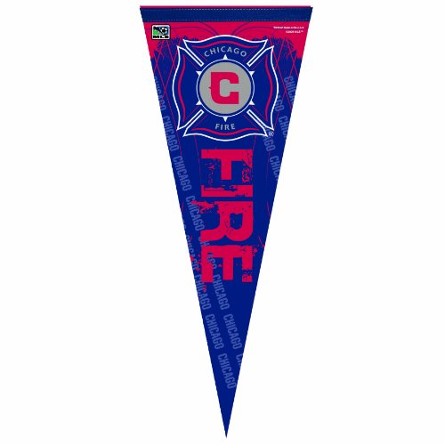 MLS Chicago Fire 12-by-30 Inch Premium Quality Pennant