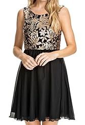 Sexy Spring Summer Winter Checkered Print Floral Print Sequined Vintage Sleeveless Polyester/Spandex Round Neck Skater Dress 