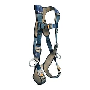 DBI/Sala 1110226 ExoFit XP Vest-Style Full Body Harness, Medium, Navy/Yellow