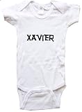 XAVIER / Hurry Up - Name-series - White Or Blue Onesie / Baby T-shirt