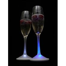 Fortune ProductsLG-6004 Lighted Champagne Real Glass, 2" Diameter x 10.3" Height, 10oz Capacity (Pack of 4)