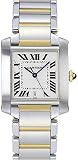 NEW CARTIER TANK FRANCAISE LARGE GOLD & STEEL WATCH W51005Q4