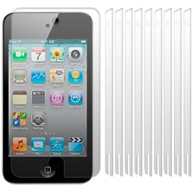 APPLE IPOD TOUCH 4, 4G, 4TH GENERATION SCREEN PROTECTORS 10-IN-1 PACK PART OF THE QUBITS ACCESSORIES RANGE